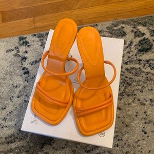 Schultz orange sandals